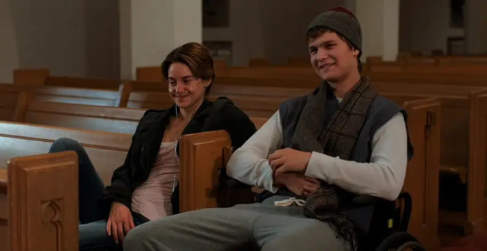 11. Augustus, Hazel, and Isaac having a pre-funeral wake in The Fault in Our Stars