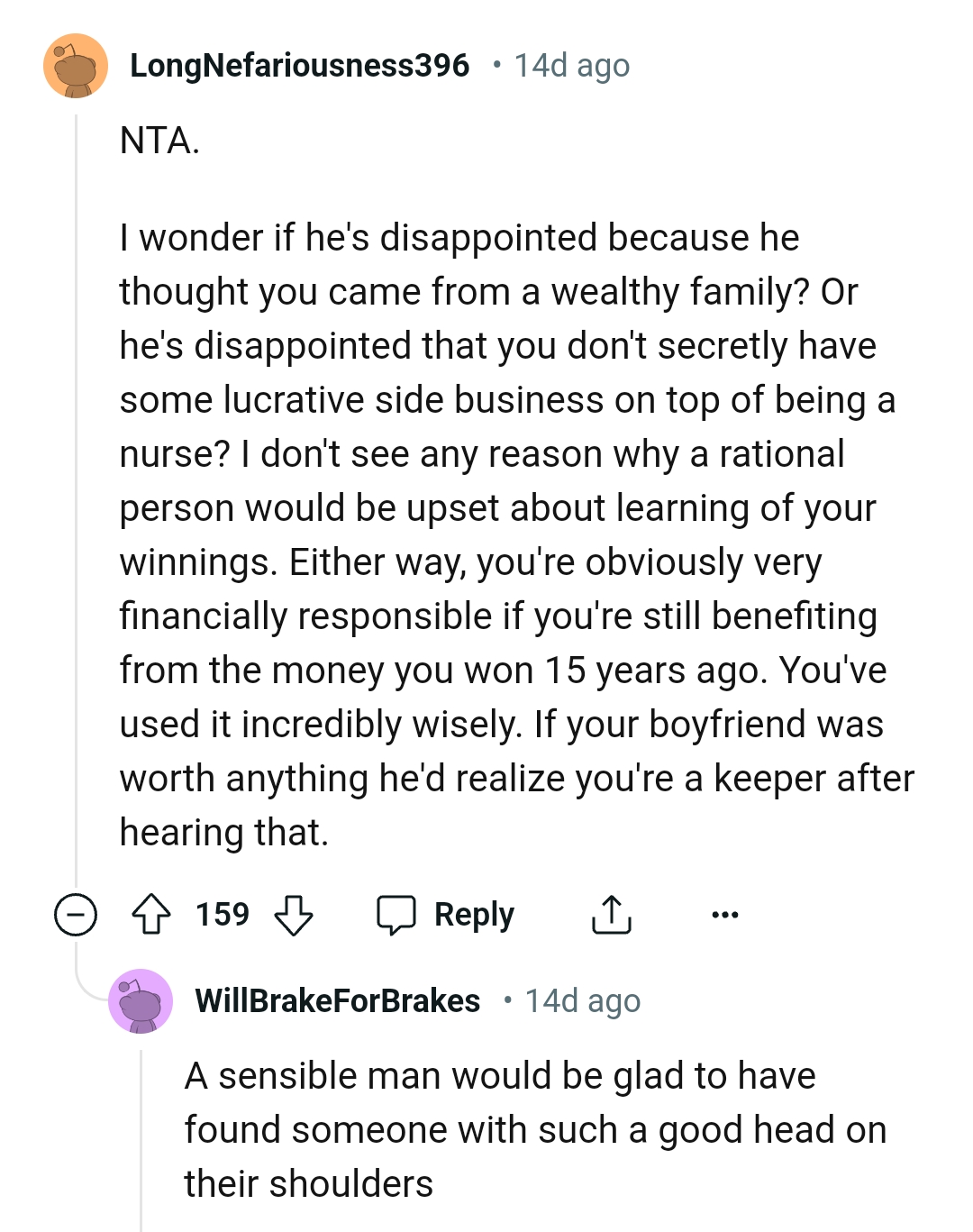 The OP Is Obviously Financially Responsible