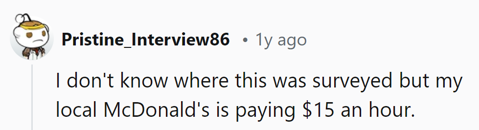 McDonald's: where the wages are as beefy as the burgers.