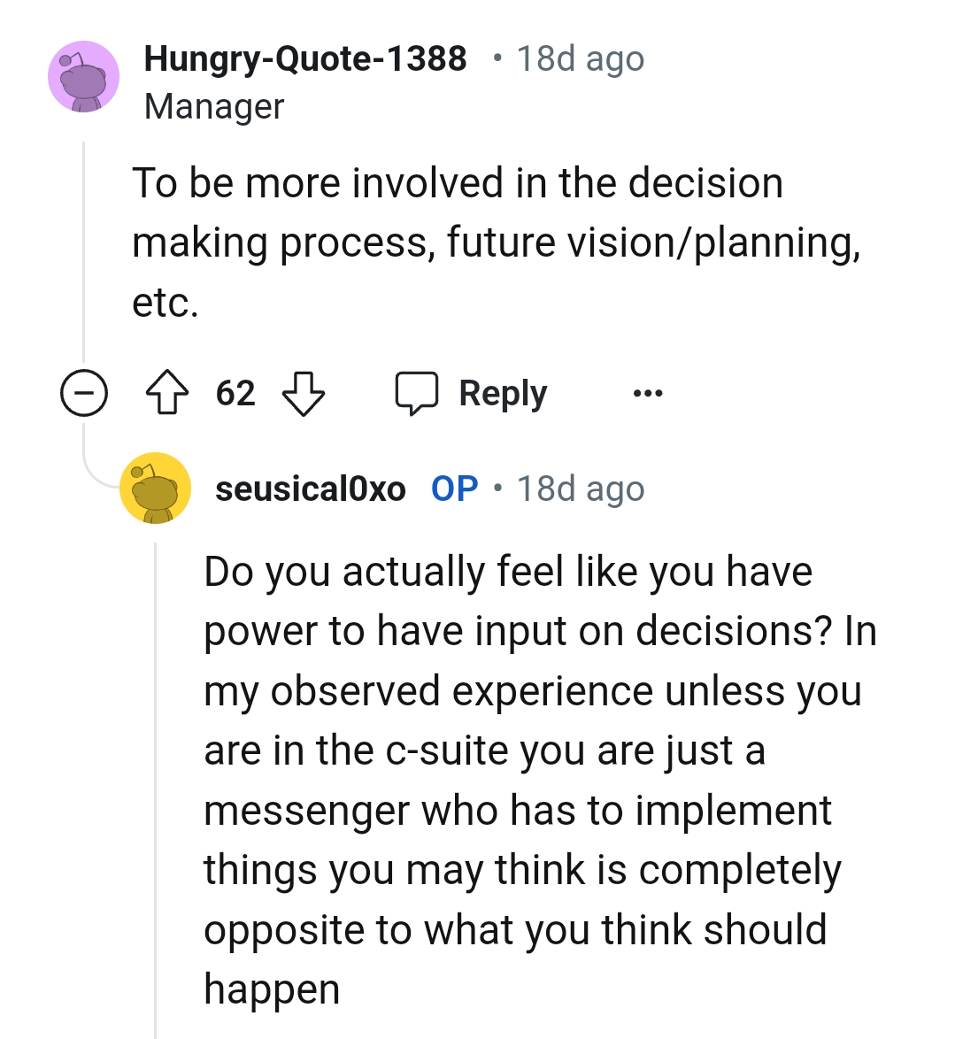 8. Being a messenger who just has to implement