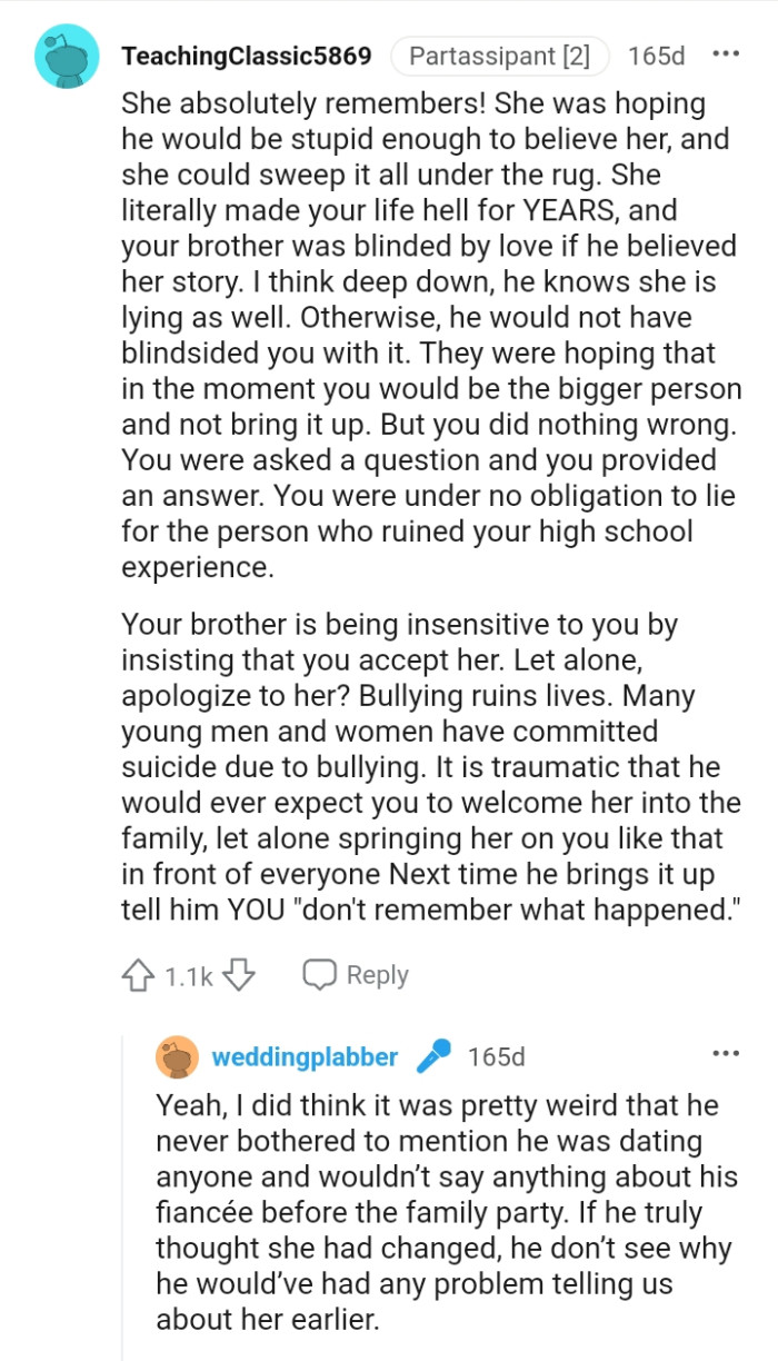 He would not have blindsided the OP with that