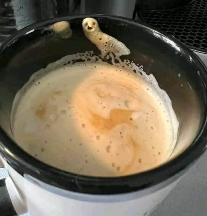 Fuel coupling with a staring face expression, “he’s cool” reaction.