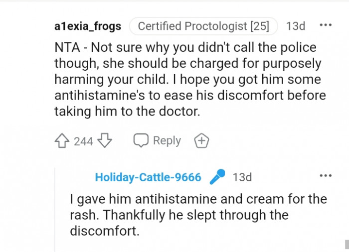 Thankfully, he slept through the discomfort