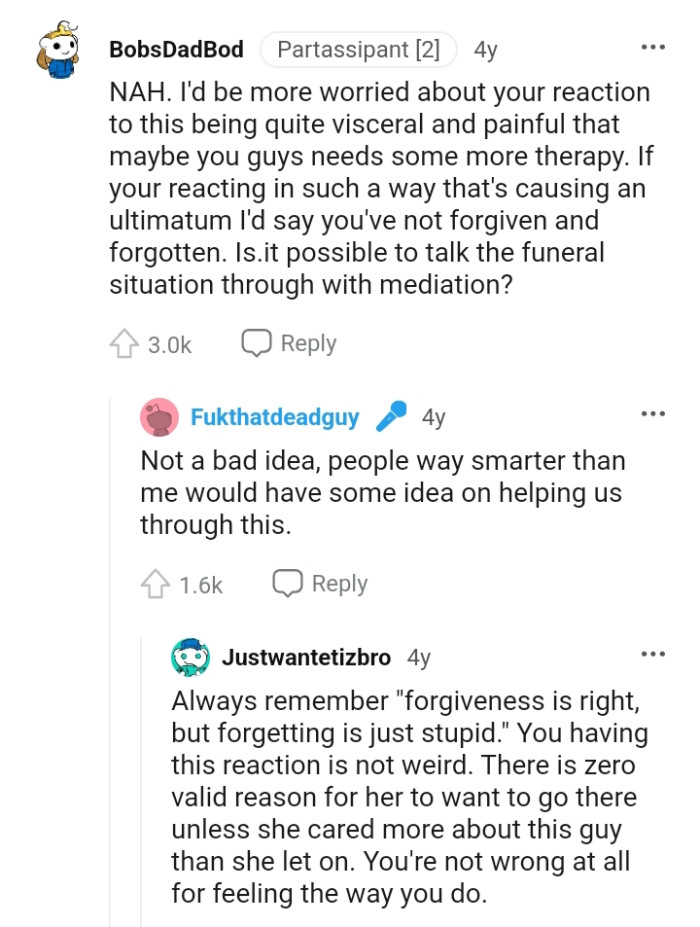 Forgiveness is right, but forgetting is just stupid