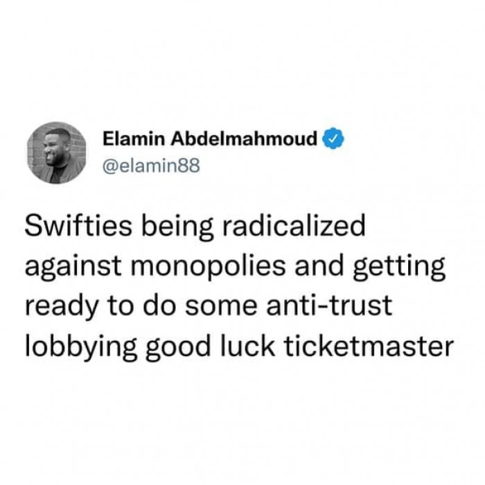 43. Some antitrust lobbying good luck, Ticketmaster