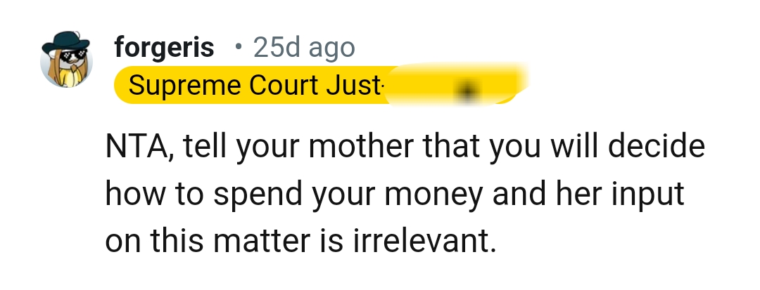 The OP will decide how to spend his money