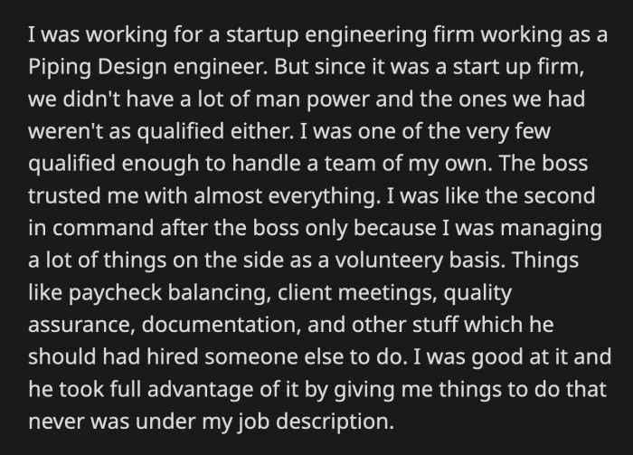 OP spent the week laying the groundwork for the new design, and the result made their boss extremely happy