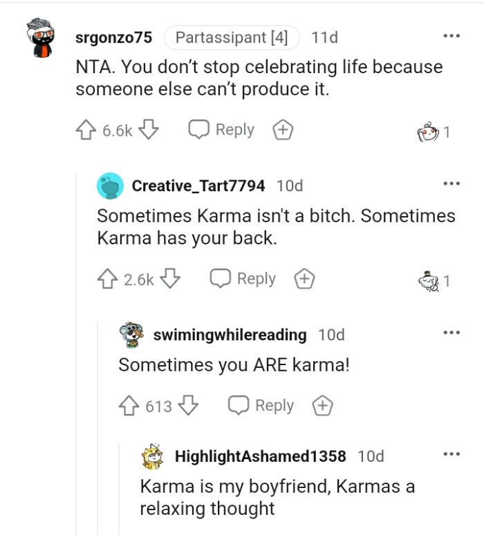 Sometimes, karma does have your back