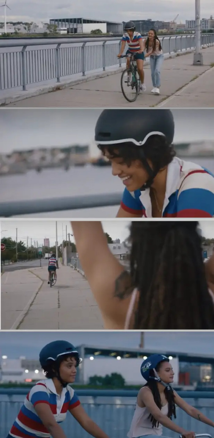 15. The Hearts Beat Loud Movie, when Sam was determined to learn how to ride a bike