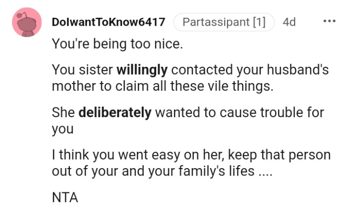 Keep that person out of you and your family's lives