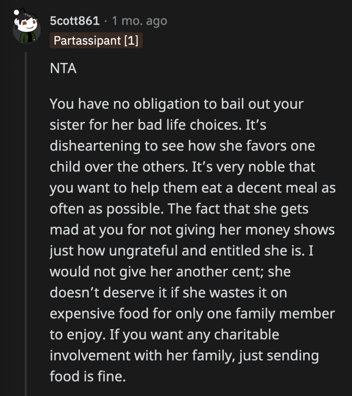 OP is right to put her foot down after what her nieces and nephews have been through. She should not cave in.