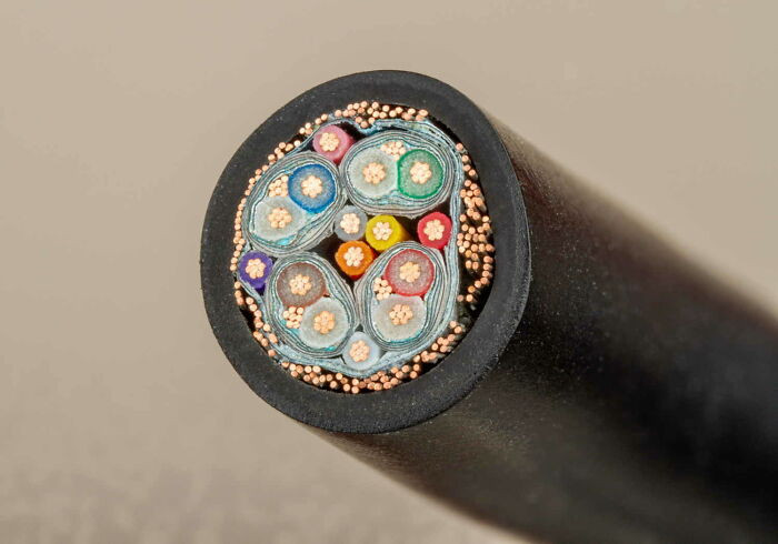 15. The interior of an HDMI cable.