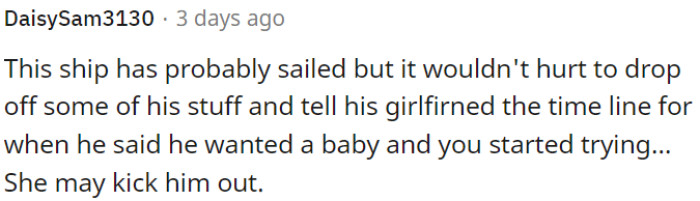 This ship has probably sailed