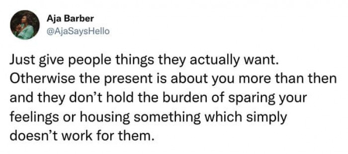 Give people things they actually want