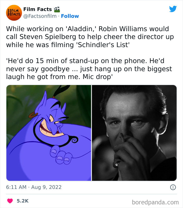 6. The movie Schindler's List