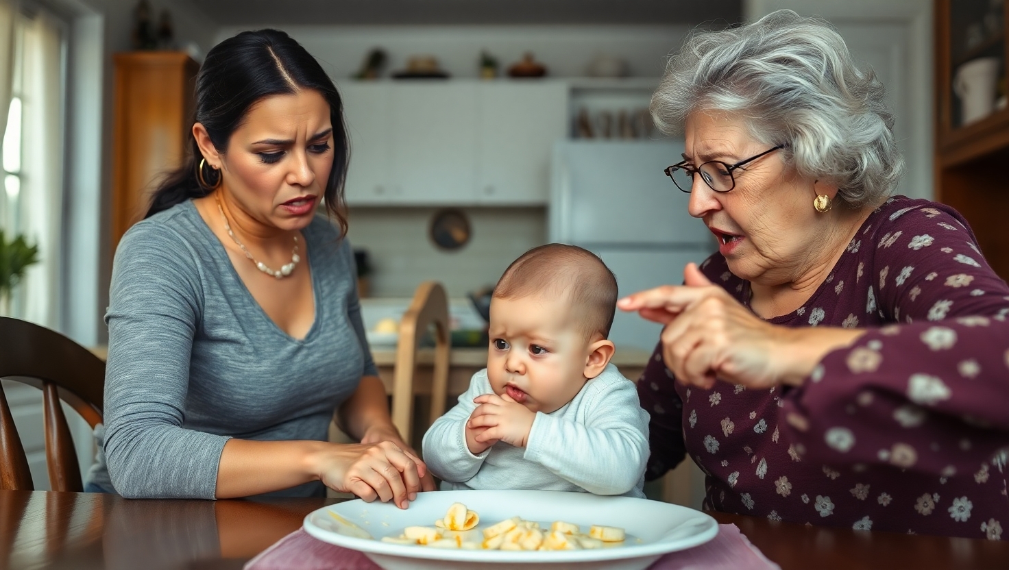 Mom Fumes as Mother-in-Law Disobeys Feeding Rule for Baby