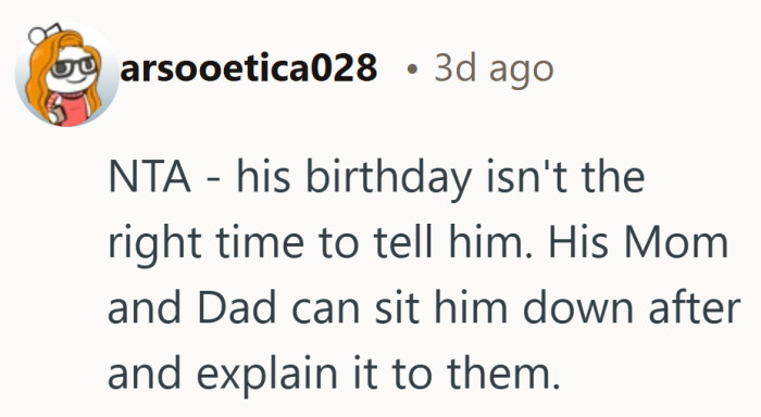 Some days are meant for cake and candles, not life-changing news.