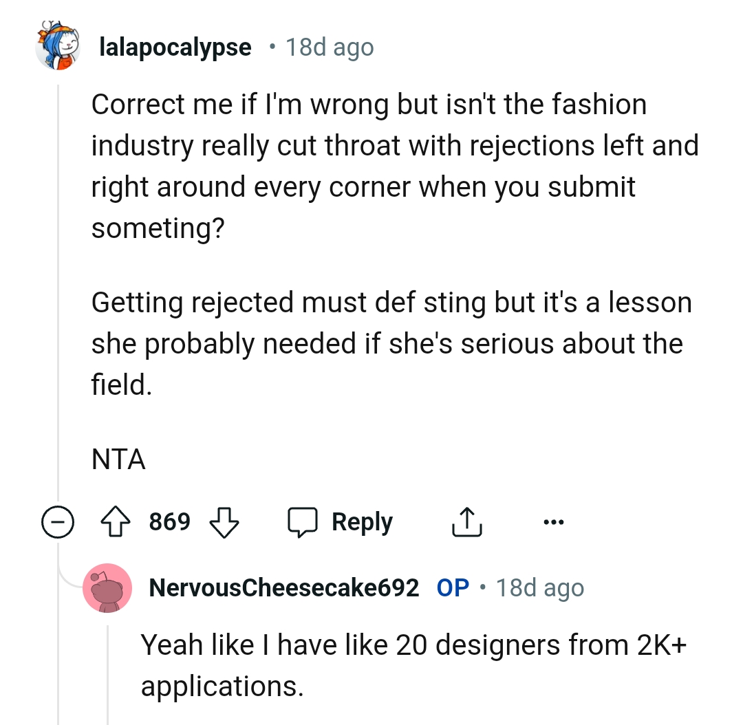 Getting rejected must sting so bad