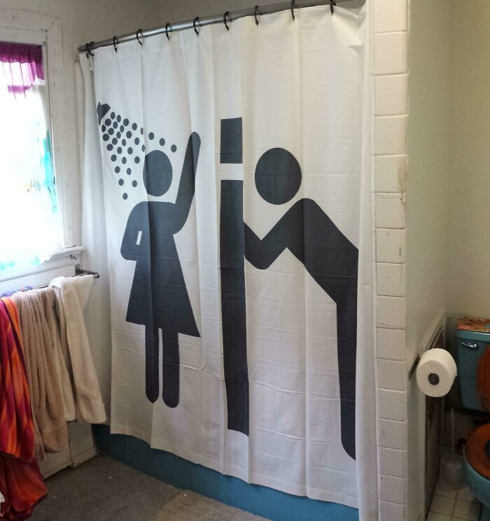 "So I (Male) Just Rented Out My Empty Room To A New Tenant (Female) And Thought I'd Change The Old Shower Curtain"