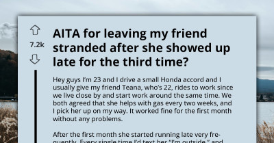 Redditor Leaves Friend Behind After She’s Late for the Third Time - Now She Says They “Abandoned” Her