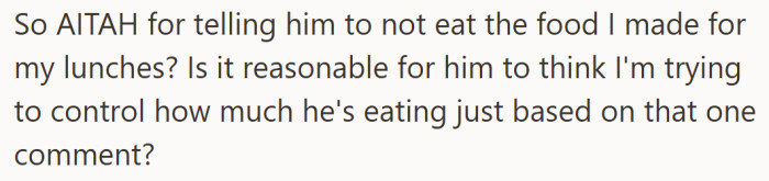 She’s left wondering: was she wrong for setting a boundary, or was he wrong for taking it as control?
