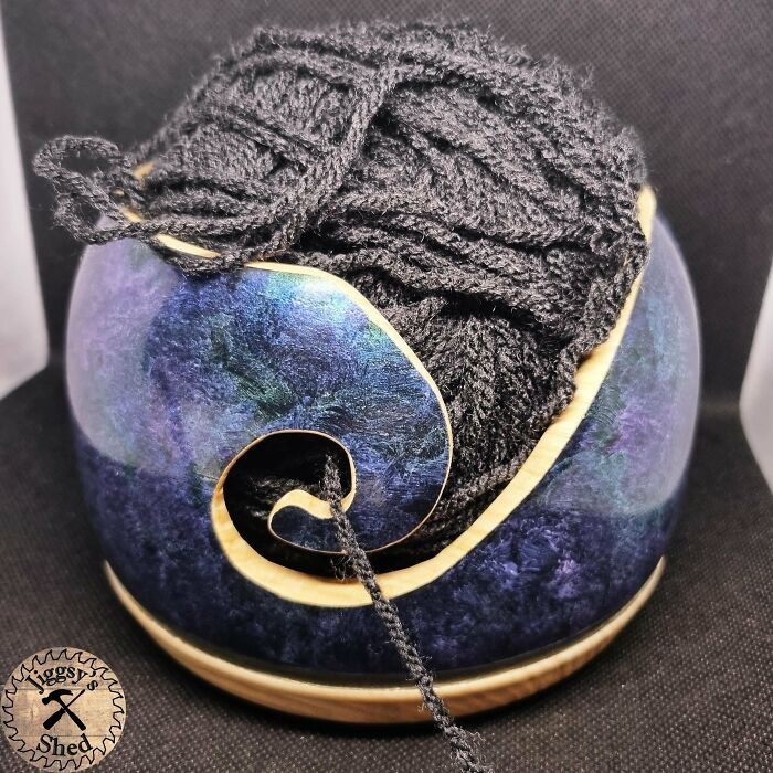 "I Made This Ash Yarn Bowl For My Wife"