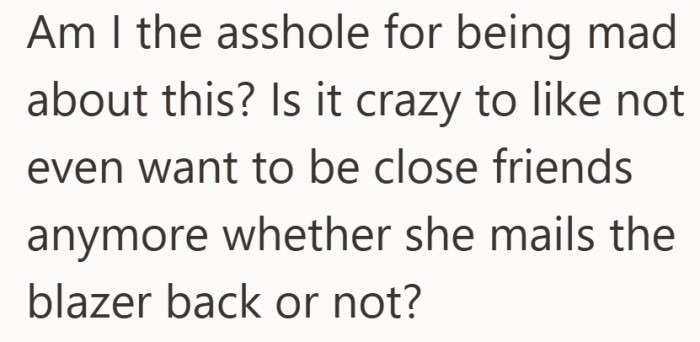 The real question is no longer about the jacket, but about staying close after this.