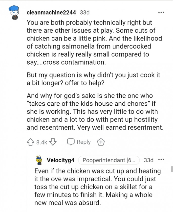 You could just toss up the cut-up chicken