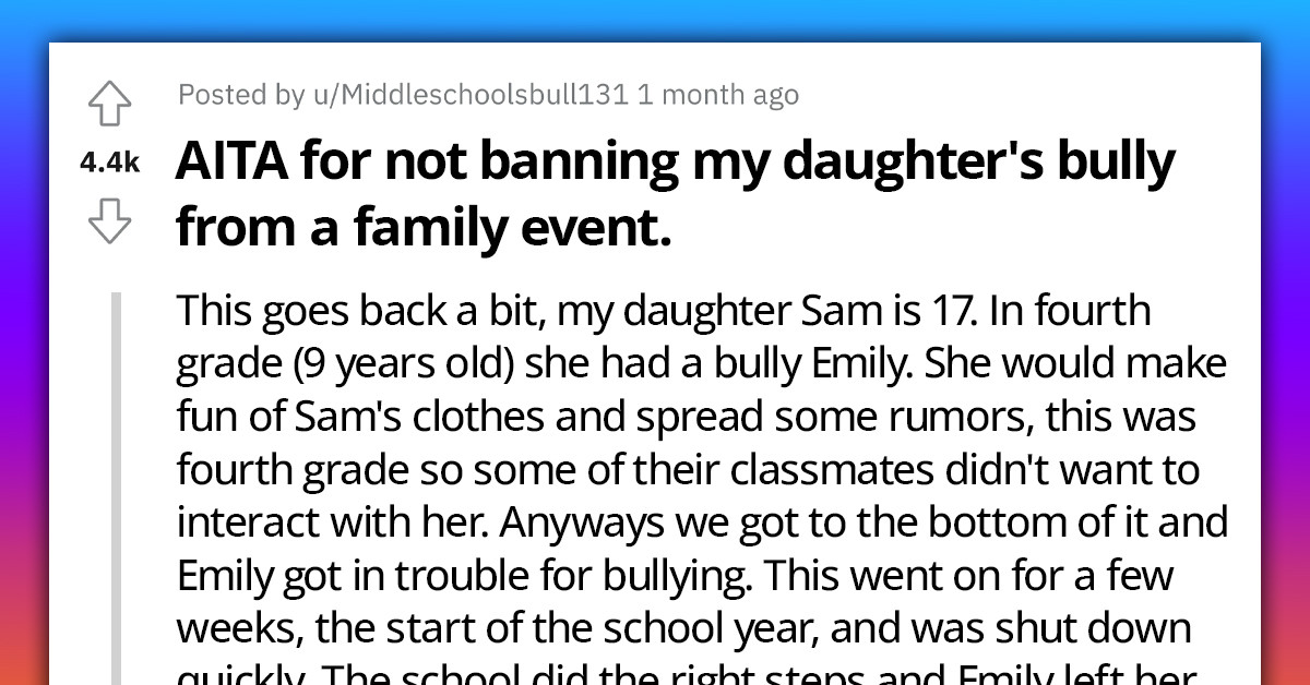 Parent Bans Their Daughter's Bully From Attending A Family Easter Hunt, Family Explodes And Makes Them Regret Their Decisions
