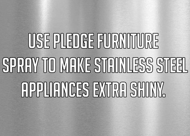 6. Make your stainless steel appliances extra shiny