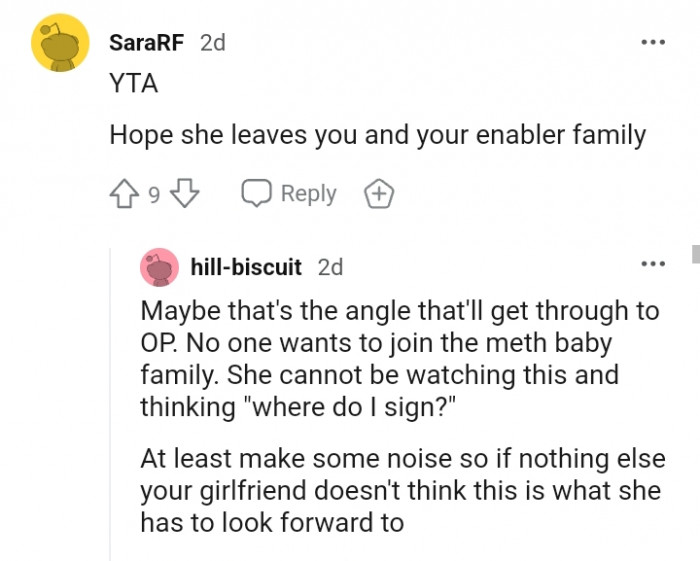 No one wants to join the meth baby family