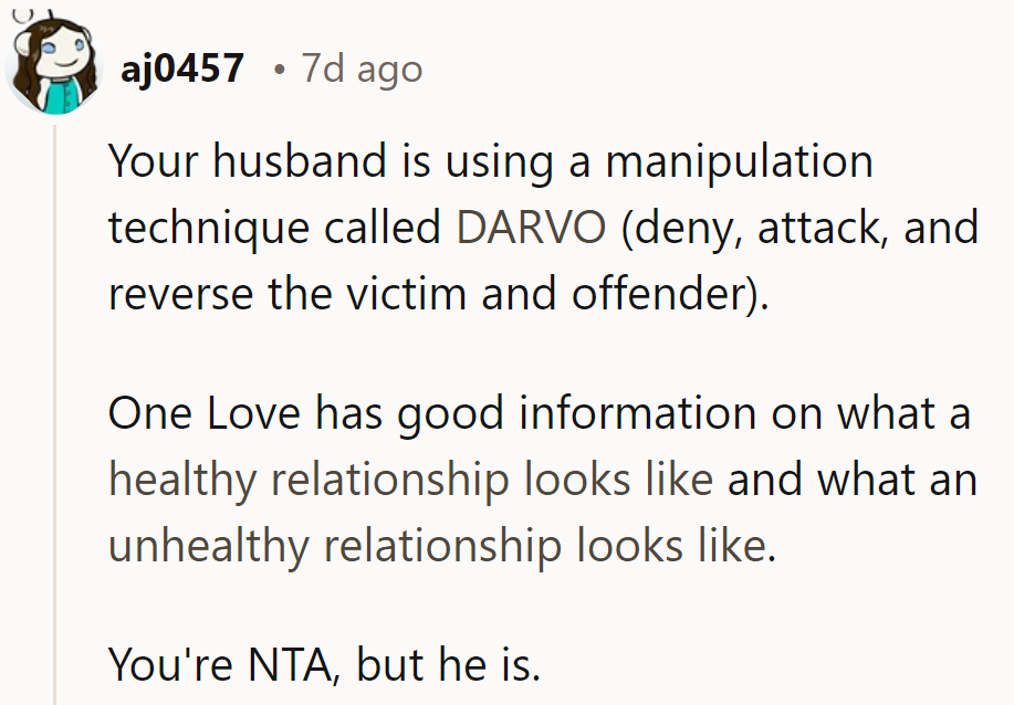 Looks like he's following the DARVO playbook!