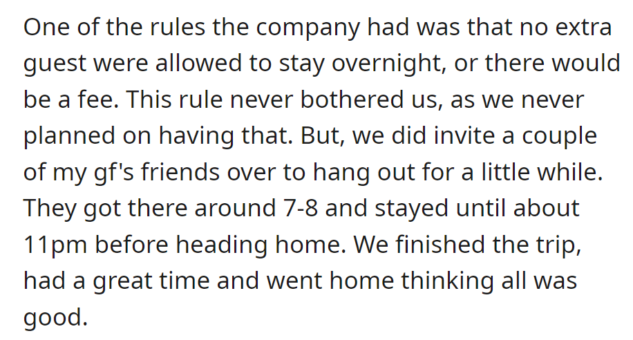 Followed rental rule, invited friends briefly during Asheville trip, no issues.