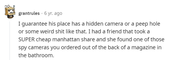 Beware Of Spy Cameras! Honestly.