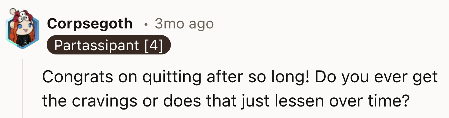 Quitting After A Lot Of Time