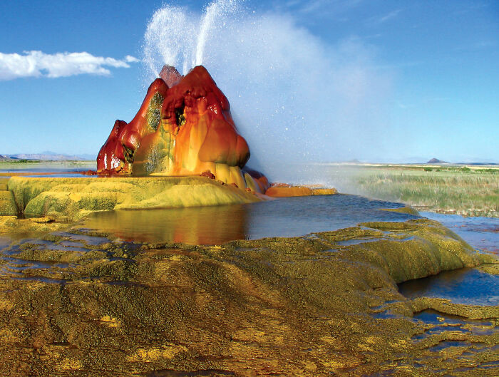 "Fly Geyser In The Black Rock Desert, Nevada"