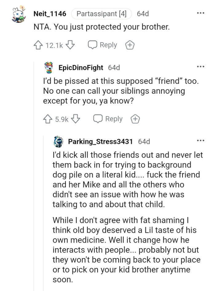 No one can call OP's siblings annoying except her.