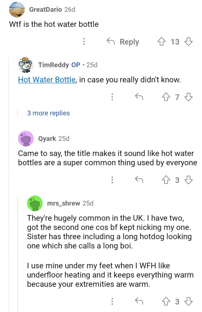 16. When everyone is talking about how the old times used hot water bottles, but here you are, having no idea what it was.