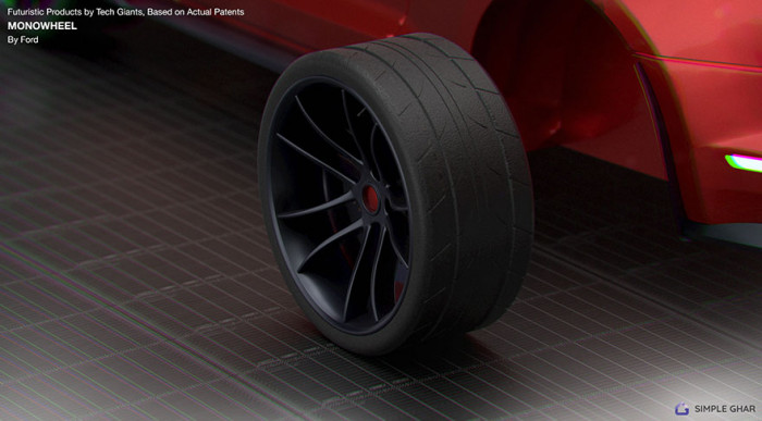 This is a close-up of what the MonoWheel looks like.