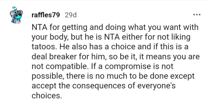 It means you are not compatible