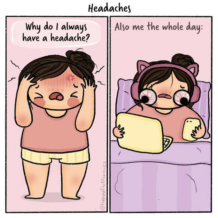 You work anyway despite the massive headache.