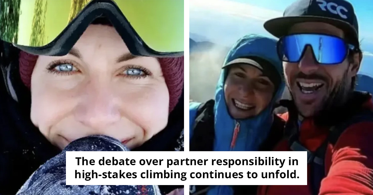 Former girlfriend of man who abandoned his partner to freeze on a mountain recounts the moment he also left her at the summit.