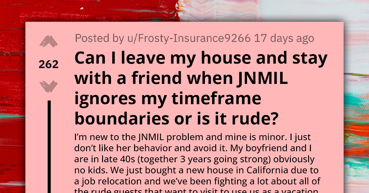 Redditor Abandons New Home As Overbearing Mother-In-Law Moves In To Be The Apple Of Her Son's Eyes