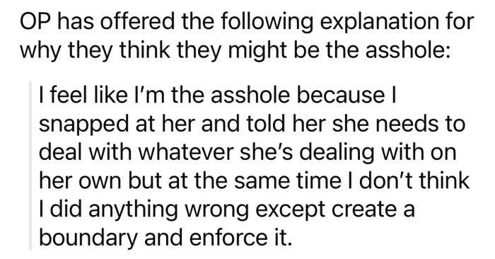 OP thinks he might potentially be the a-hole for the following reason:
