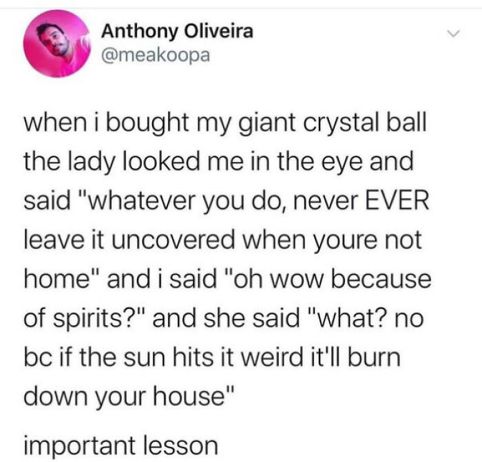"Important Lesson"