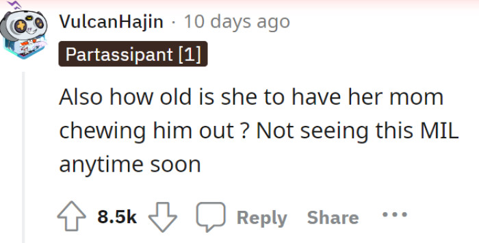 Mother knows best, but until what age? Oops.