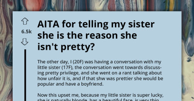 Older Sister Tells Teen Poor Hygiene Is Why She Misses Out On "Pretty Privilege," Sparking Sibling Conflict
