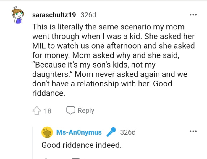 This Redditor's mom went through the same thing