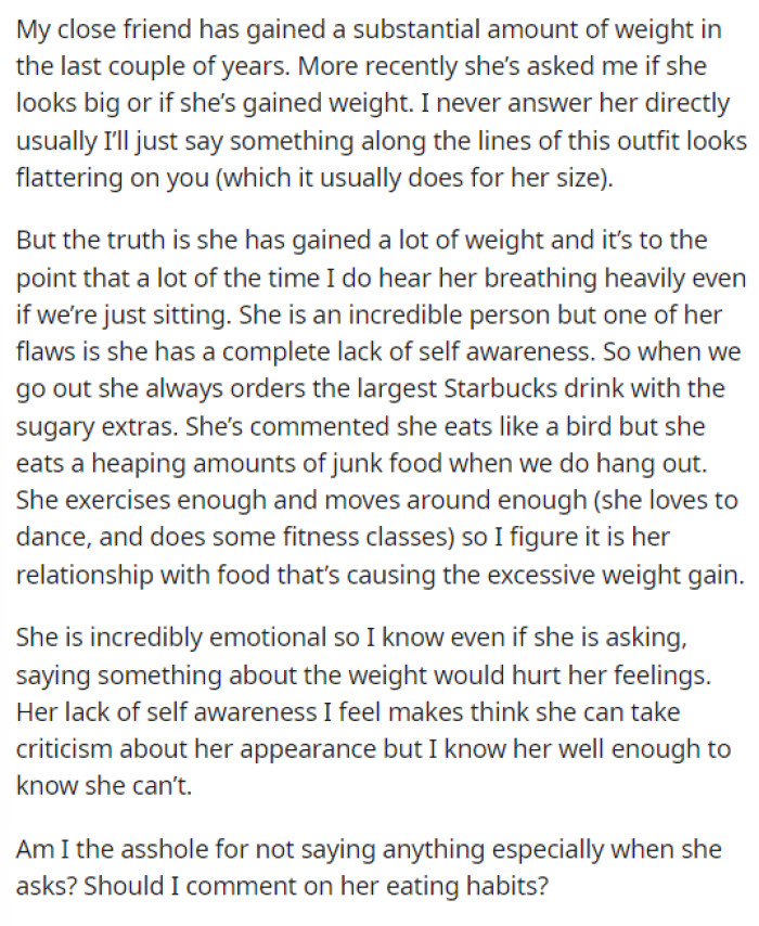 OP's post is pretty short and to the point, but they let us know what kind of questions the friend asks and exactly why they don't want to answer the questions directly.