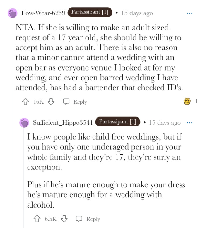 Treatment should be fair and taken into consideration, depending on the situation.